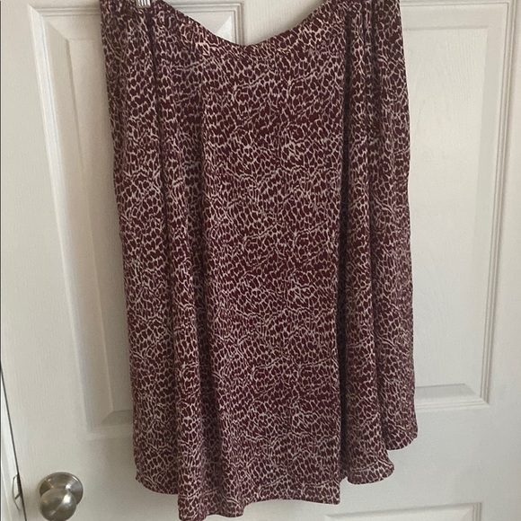 Talbots Abstract Animal Button Front Midi Skirt 16WP - Picture 10 of 11